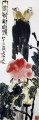 Qi Baishi oiseaux sur fleur ancienne Chine à l’encre